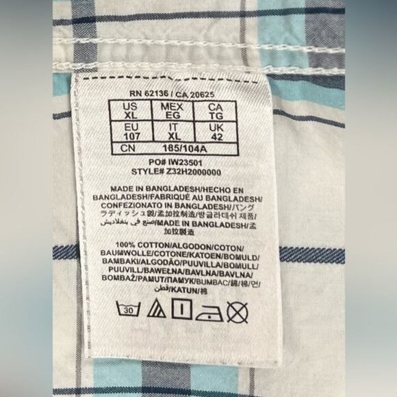 G By  Guess Mens Sleeveless Plaid Button-Up Shirt With Removable Hood XL - Picture 5 of 11